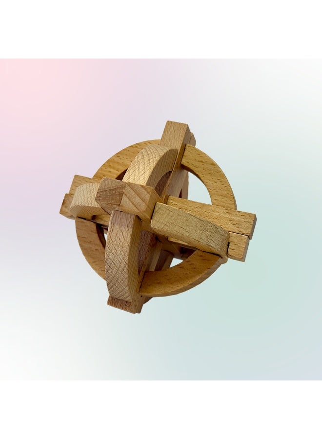 EcoBonjour Galileo Globe Lu Ban Wooden Puzzle - Image 1